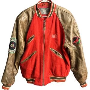 Vintage Authentic Whipp Bomber Squadron '58 flight jacket size Large